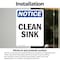 Signmission Clean Sink, 7 in W x Rectangle, Vinyl Decal OS-2PACK-NS-D-710-V-10628 - alternate 2